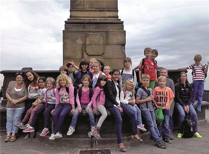 Auf der Festung Ehrenbreitstein gingen die Kinder auf Entdeckungsreise.privat