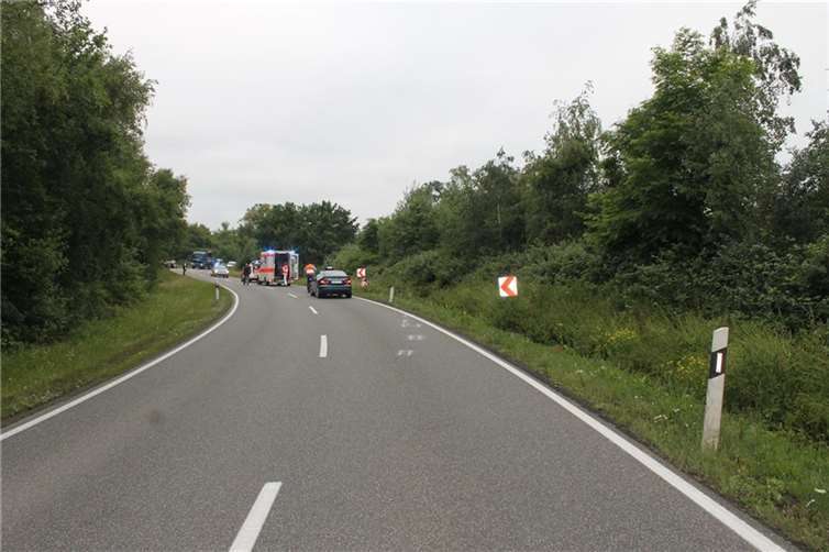 Auf der K21 bei Mayen stürzte ein Kradfahrer und wurde dabei schwer verletzt. Foto: Polizei
