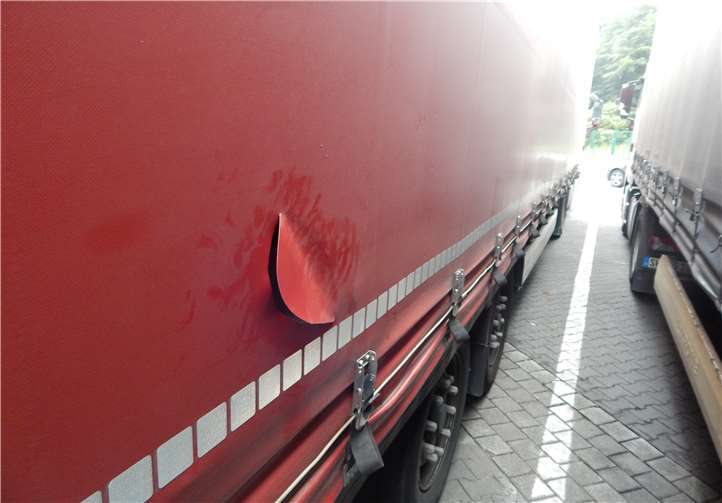 Auf der Rastanlage Heiligenroth kam es zum versuchter Ladungsdiebstahl an sechs Sattelzugmaschinen. Fotos: Polizei