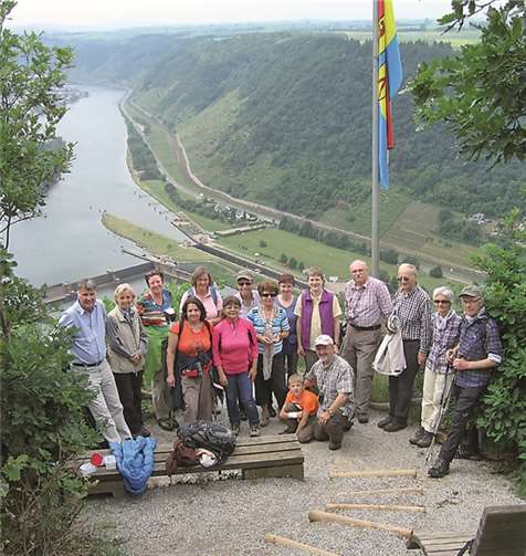 Auf der Tour entlang des Moselsteigs konnten die Wanderer schöne Ausblicke genießen.privat