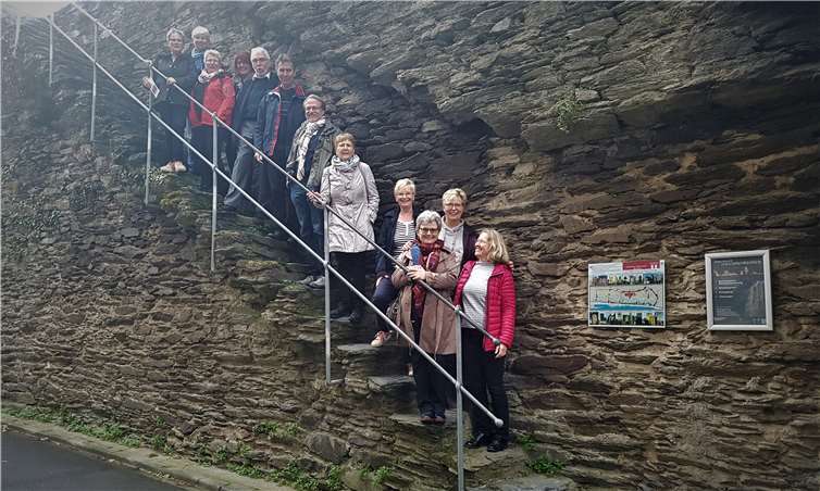 Auf der Treppe in Oberwesel. Fotos: privat