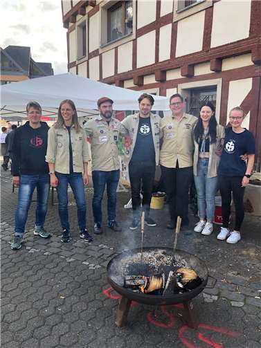 Auf der Vereinsmeile des diesjährigen Heimatfestes präsentierten sich auch die Adenauer Pfadfinder. Foto: privat