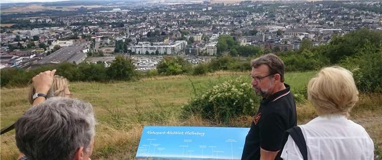 Auf der Wanderung erfahren die Teilnehmer viel über den Weinbau.Foto: Stadt Neuwied