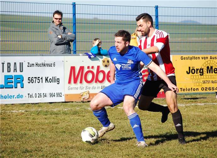 Auf die Abwehr der SG Elztal (vorn Jan Fasel) war auch in der Partie gegen die SG Braunshorn (rechts Marc Morin) wieder mal Verlass.