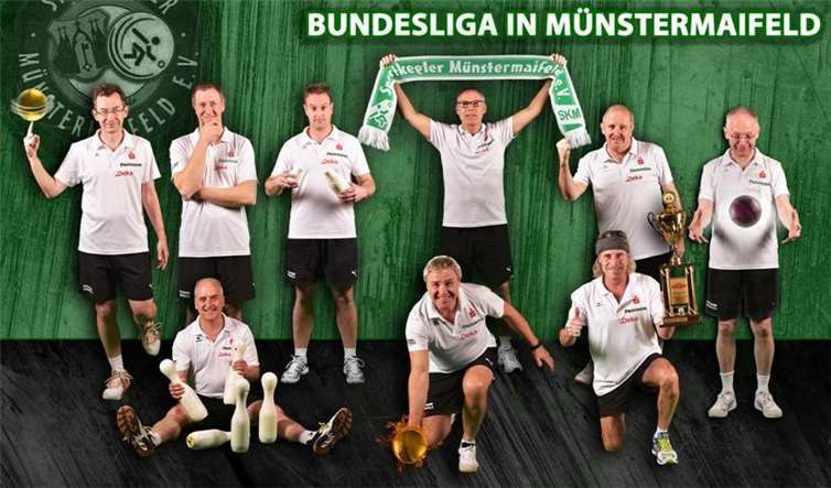 Auf ein weiteres Jahr Bundesliga können sich die Sportkegler aus Münstermaifeld freuen. privat