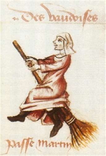 Auf einem Besen zur Koppel geritten sollte die Juffer Piele sein, wollten übelmeinende Stimmen von ihr wissen. Foto:Wikimedia