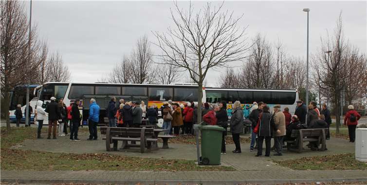 Auf einem Rastplatz wurde eine Frühstückspause eingelegt. privat