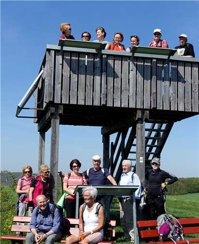 Auf einer Aussichtsplattform konnten die Wanderer einen fantastischen Blick genießen. Fotos: privat