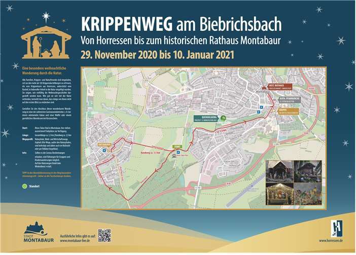 Auf einer Übersichtskarte können sich die Besucher über den Verlauf der Strecke informieren.