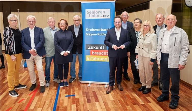 Auf einer gut gesuchten Mitgliederversammlung der CDU Senioren-Union Mayen-Koblenz standen unter anderen Themen auch die Neuwahl des Vorstandes an. Quelle: CDU Senioren-Union Mayen-Koblenz