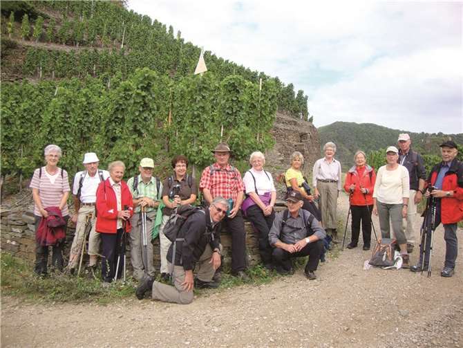 Auf ihrer Wanderung von Altenahr nach Mayschoß boten sich den Wanderern tolle Ausblicke. privat