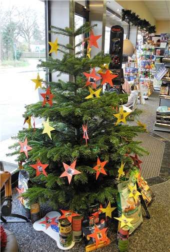 Auf jedem Stern steht ein tierischer Weihnachtswunsch.privat