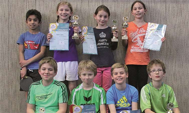Auf seinen Tischtennis-Nachwuchs kann der FC Pech wahrlich stolz sein.privat