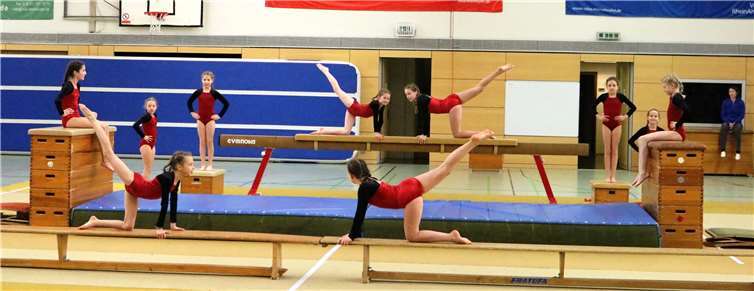 Auf vielen Geräten wurde geturnt.