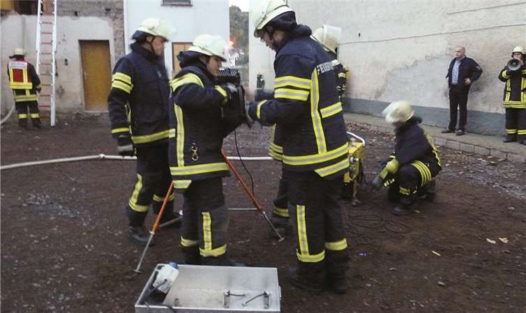 Aufbau der Beleuchtung.