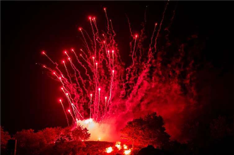 Aufgrund der hohen Brandgefahr kann der „Vulkanausbruch“ in diesem Jahr nicht stattfinden. Foto: Jan Gerrit Baumann