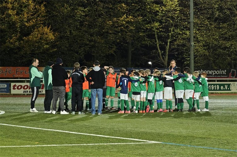 Aufstellung vor dem Spiel