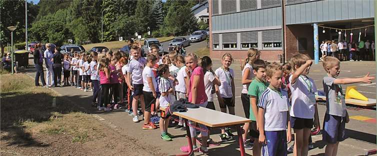 Aufstellung zum Start.