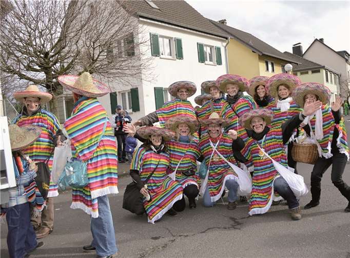 Aus Wickchen kamen die farbenfrohen Mexikaner.