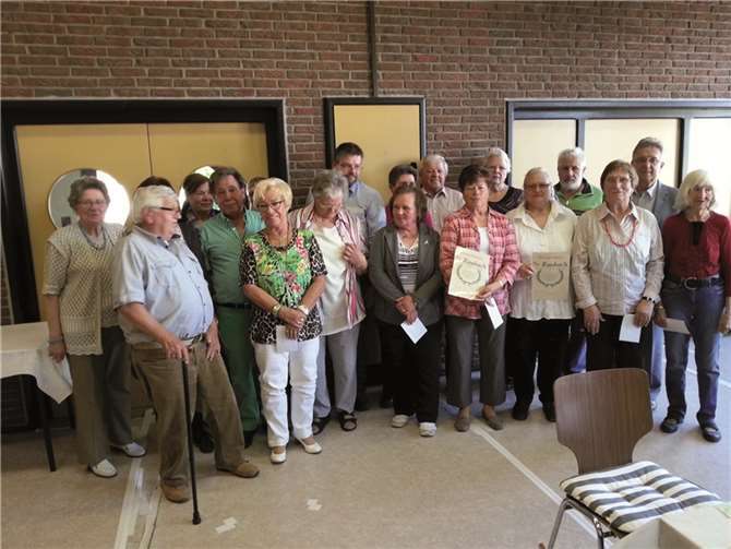 Aus den Reihen der Mitglieder wurden einige geehrt. privat