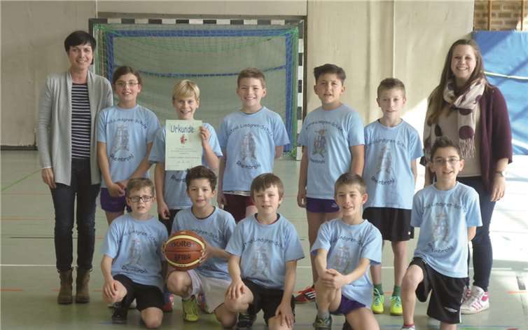 Aus einem spannenden Basketballturnier ging die Astrid-Lindgren-Schule als Kreismeister hervor. privat