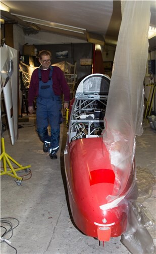 Ausbesserung von Lackschäden.