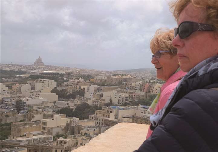 Ausblick von der Zitadelle der Hauptstadt Victoria.