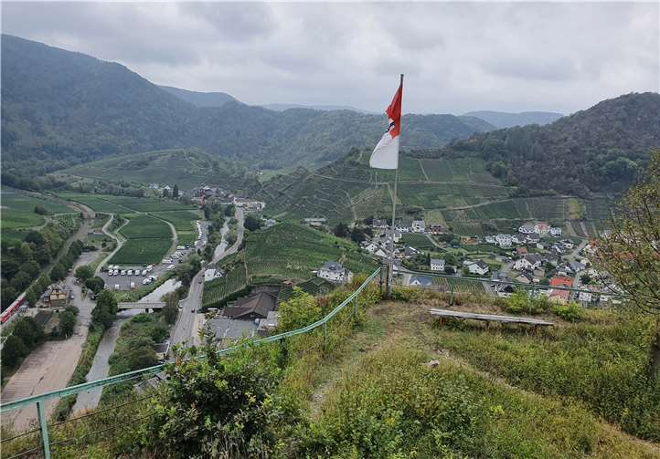 Ausflug zur Saffenburg. Von hier oben hat man einen wunderbaren Blick auf das Ahrtal. Foto: privat