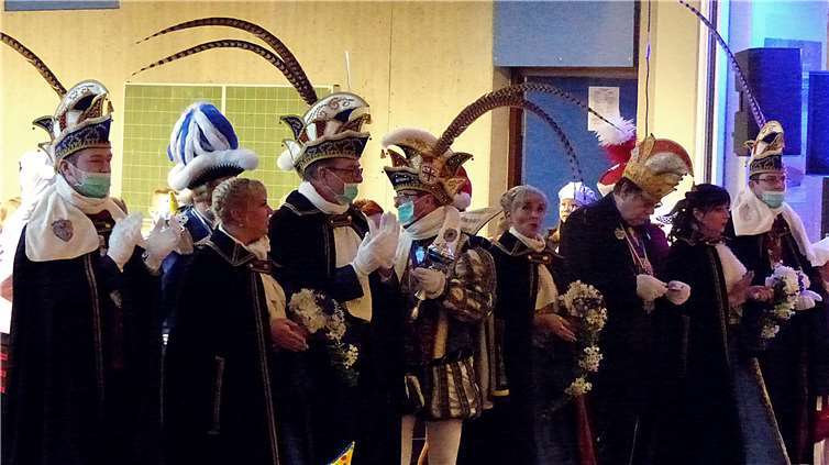 Ausgelassene Stimmung beim Besuch des Andernacher Karnevalsprinzen. privat