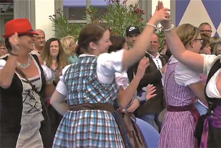 Ausgelassene Stimmung herrschte im ZDF-Fernsehgarten. privat