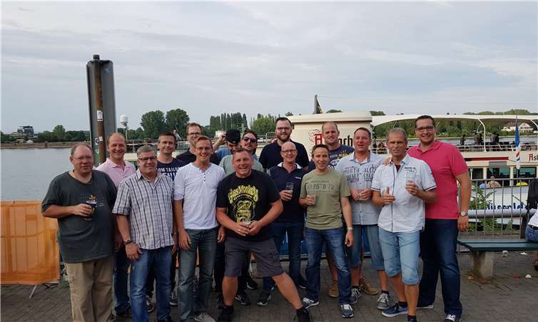 Ausgelassene, gute Stimmung herrschte bei den Altgesellen bei ihrem Besuch in Mainz. Foto: privat