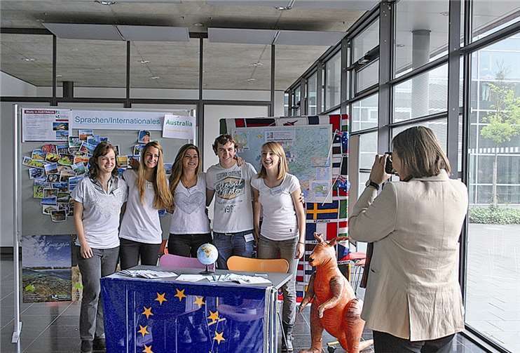 Ausländische Studierende informierten über Auslandsaufenthalt und Praktika.. Privat