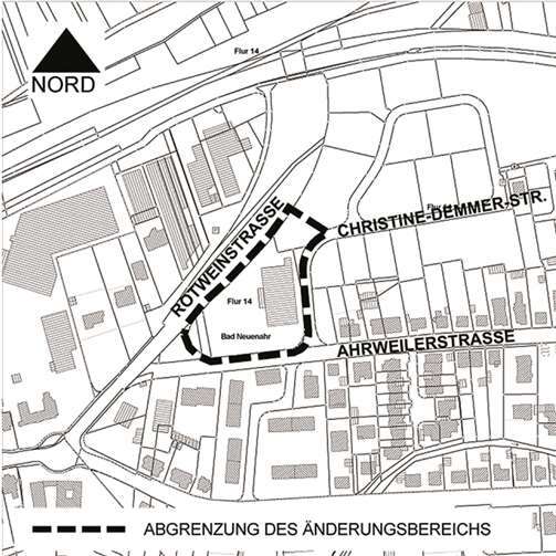 Auszug aus der Flurkarte Gemarkung Bad Neuenahr, Flur 14. privat