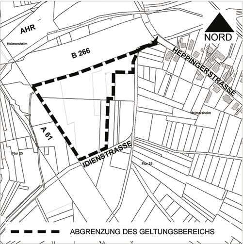Auszug aus der Flurkarte Gemarkung Heimersheim, Flur 36 tlw. privat