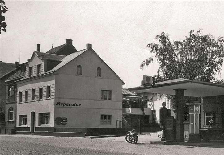 Auto Hahne Kfz-Meisterwerkstatt im Jahr 1979.