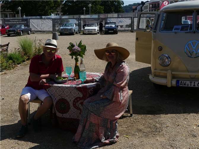 Automobil-Picknick im Kurpark.  Foto: AAC /Erwin Großgarten