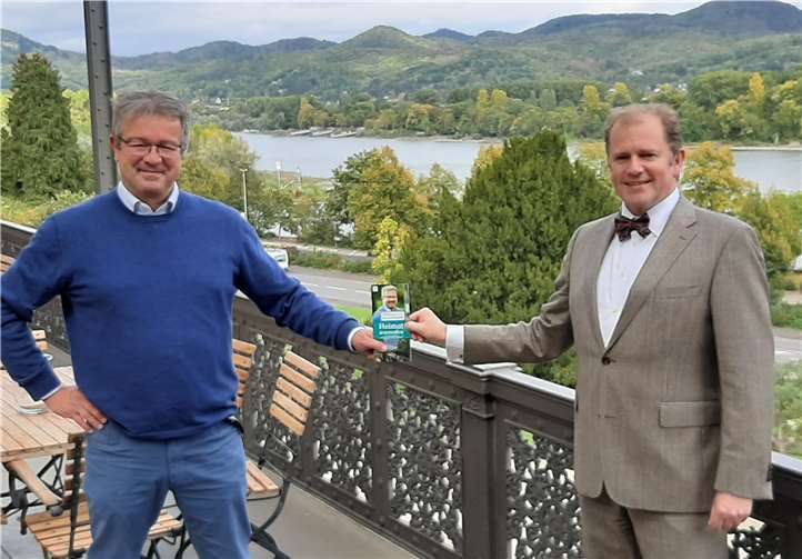 Autor Manuel Andrack (li.) mit VRM Geschäftsführer Stephan Pauly. Foto: privat