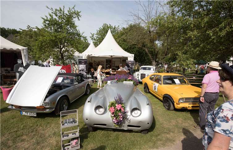 Autos durften bei der Landpartie auch nicht fehlen.CEW