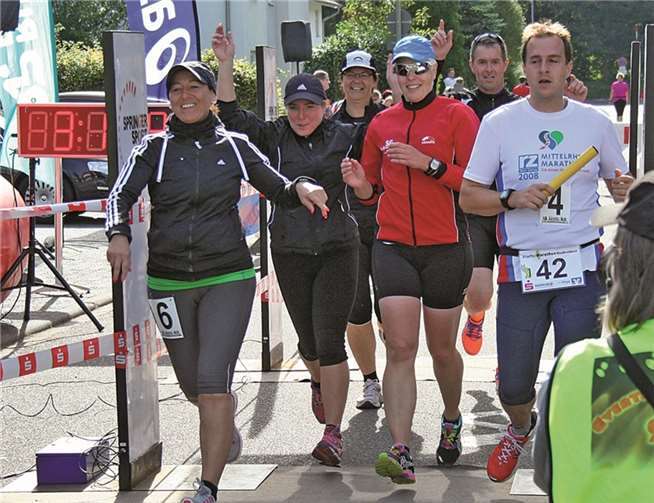 Axel und Susanne Dany, Axel Schuhmacher, Susanne Steuerwald, Iris Poddey und Monika Becker bildeten ein Team.Privat