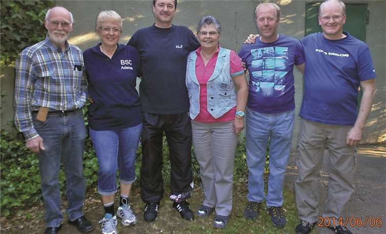 BSC Adenau I mit Robert Korden, Birgit Becker, Gerd Stenzel, Brigitte Arenz, Rainer Dhei und, Peter Jung. privat