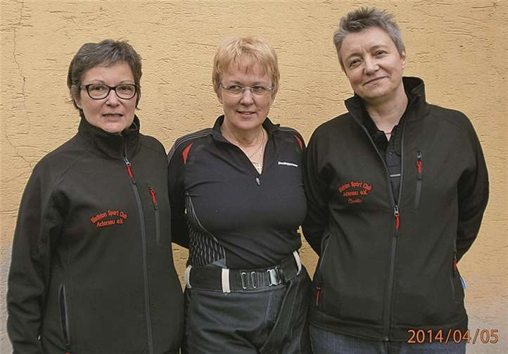 BSC I mit Vera Hartmann, Birgit Becker und Claudia Plog holten den zweiten Platz.. privat