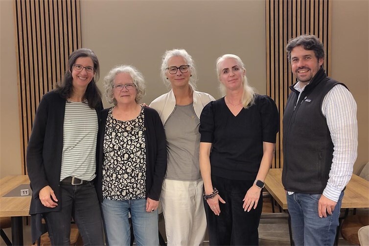 BÜNDNIS 90/DIE GRÜNEN, neuer Vorstand des OV Grafschaft: v. l. Felicitas Schlich, Birgit Trösken, Nadja Geldmacher, Svenja Oberhoff, Alexander von Boguszewski