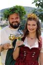 Bacchus Dominik Schwager mit Weinkönigin Lea Marie Warnke. 
