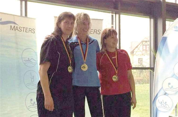 Bärbel Hundsdörfer gewann über 200 m Brust in der AK 50 die Goldmedaille.privat