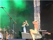 Baggi Lee Lewis am Klavier der Wild Bobbin' Baboons.