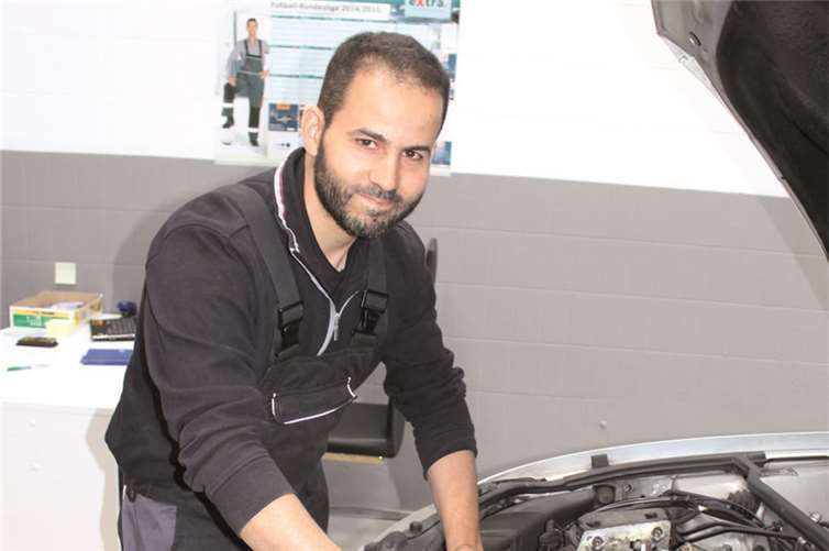 Baghdad Aljaoui bei der Arbeit. WP