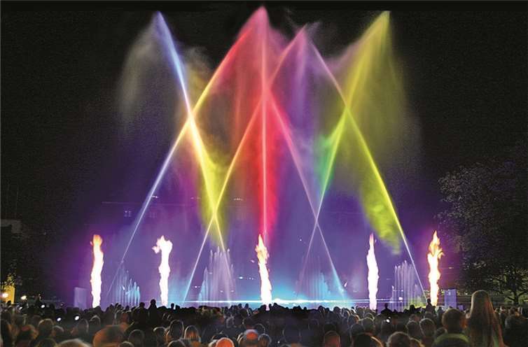 Bald erstrahlt und erklingt die Klangwelle auch in Bad Neuenahr. privat