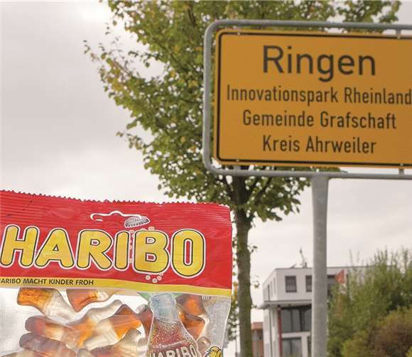 Bald gehören sie zusammen: die Süßigkeiten aus dem Hause Haribo und der Innovationspark Rheinland bei Ringen in der Gemeinde Grafschaft. VJ