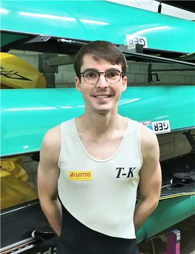 Bald wird er die Nummer eins als Steuermann im deutschen Ruderlager sein, Jonas Wiesen.Foto: privat