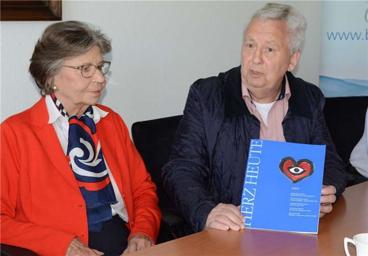 Barbara Genscher, die ehrenamtliche Schirmherrin der Deutschen Herzstiftung, mit Rainer Walterscheid.Foto: C. Fiala/Krupp-Verlag